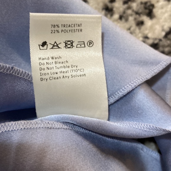 NANUSHKA BLUE NAILA KNOTTED SILK-CHARMEUSE SHORTS size M - Picture 5 of 6